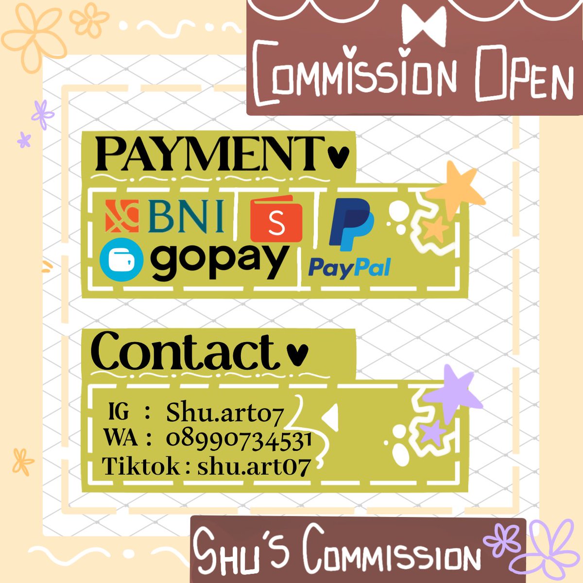 ShuDayoo24's tweet photo. Halo teman2, aku izin post commission ku yaa #commission https://t.co/jdUEgBx56A
