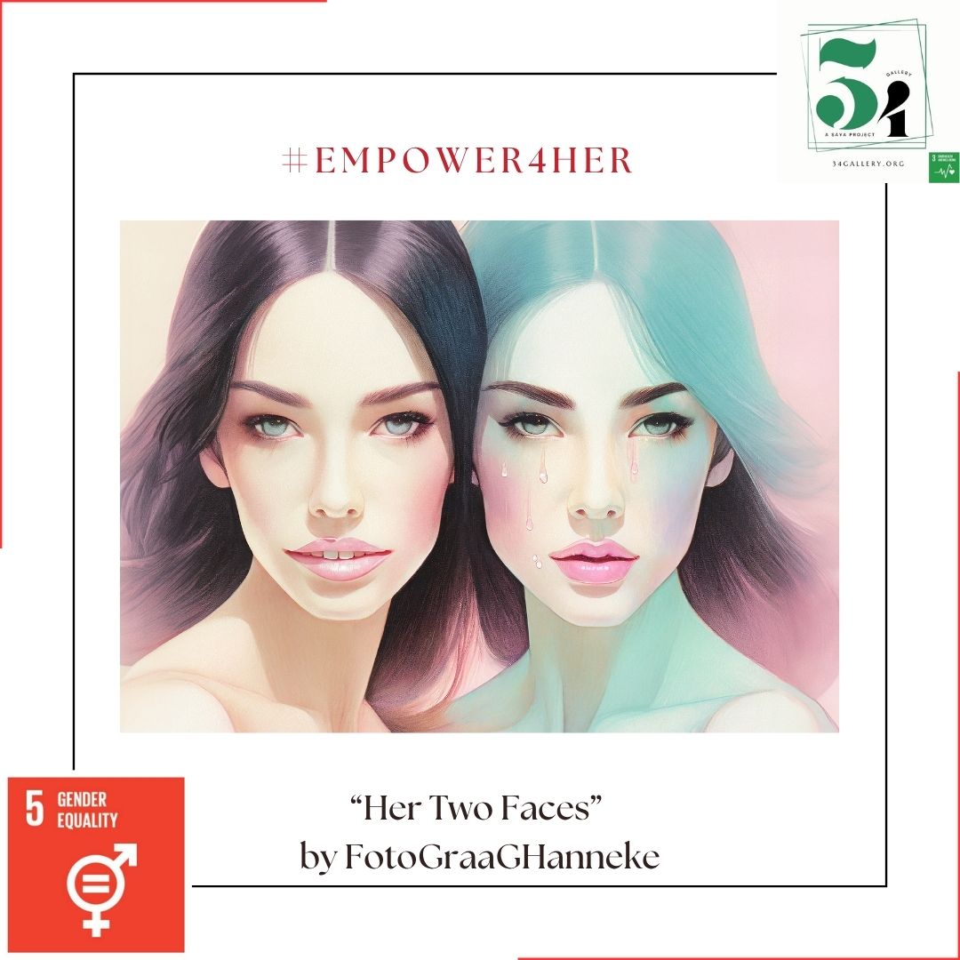 GM!

"Her Two Faces"  
She shows a smile, while she lives with tears.  
She has been through a lot in her life and yet she goes for her dreams and shows strength and courage.  
She has two faces, but only shows one.