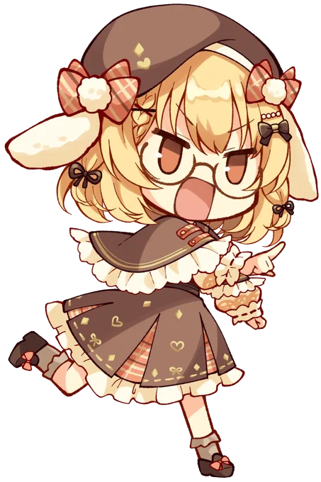 #はねるあーと 表情差分透過png