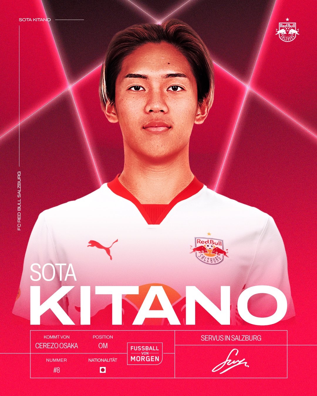 FCザルツブルク クラブワールドカップユニフォーム #8 北野颯太