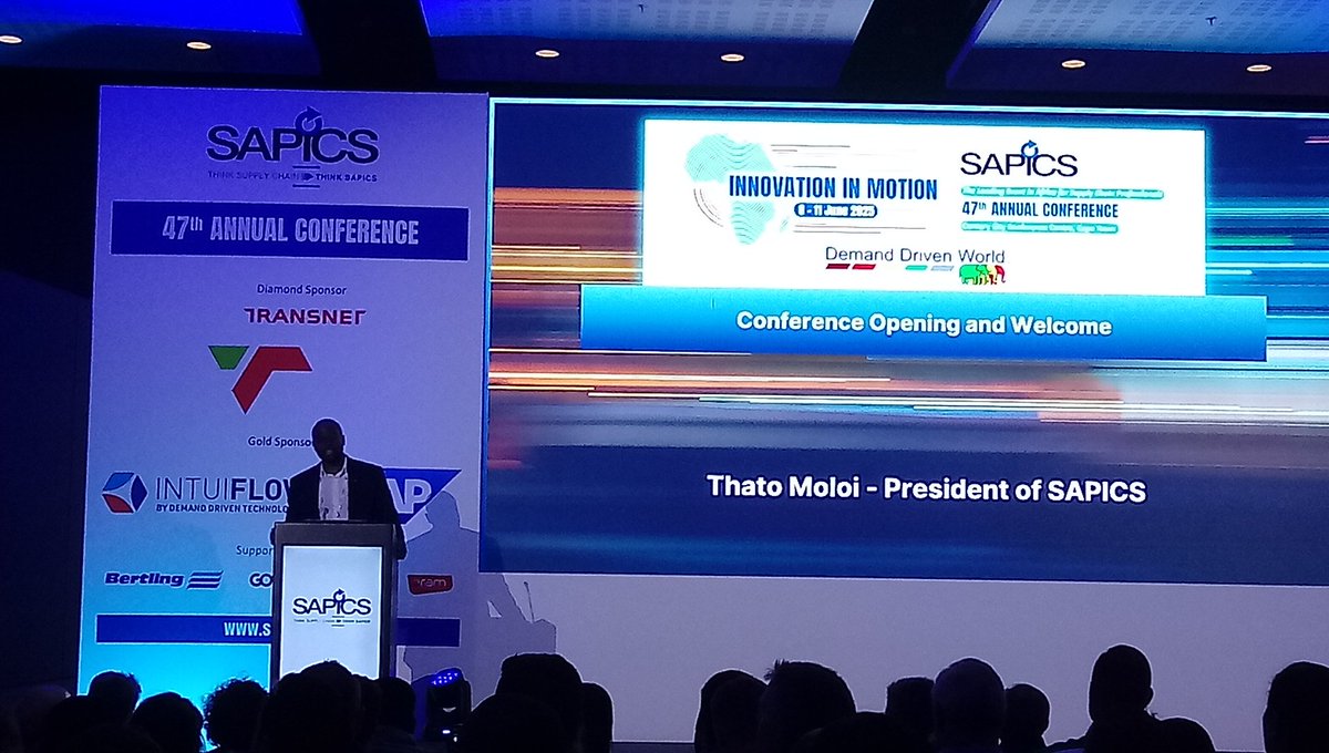 shabierja's tweet image. Conference Opening &amp;amp; Welcome by Thato Moloi, SAPICS President, South Africa @SAPICS01 #SAPICS2025 #InnovationInMotion #SupplyChainAfrica #CapeTownConference