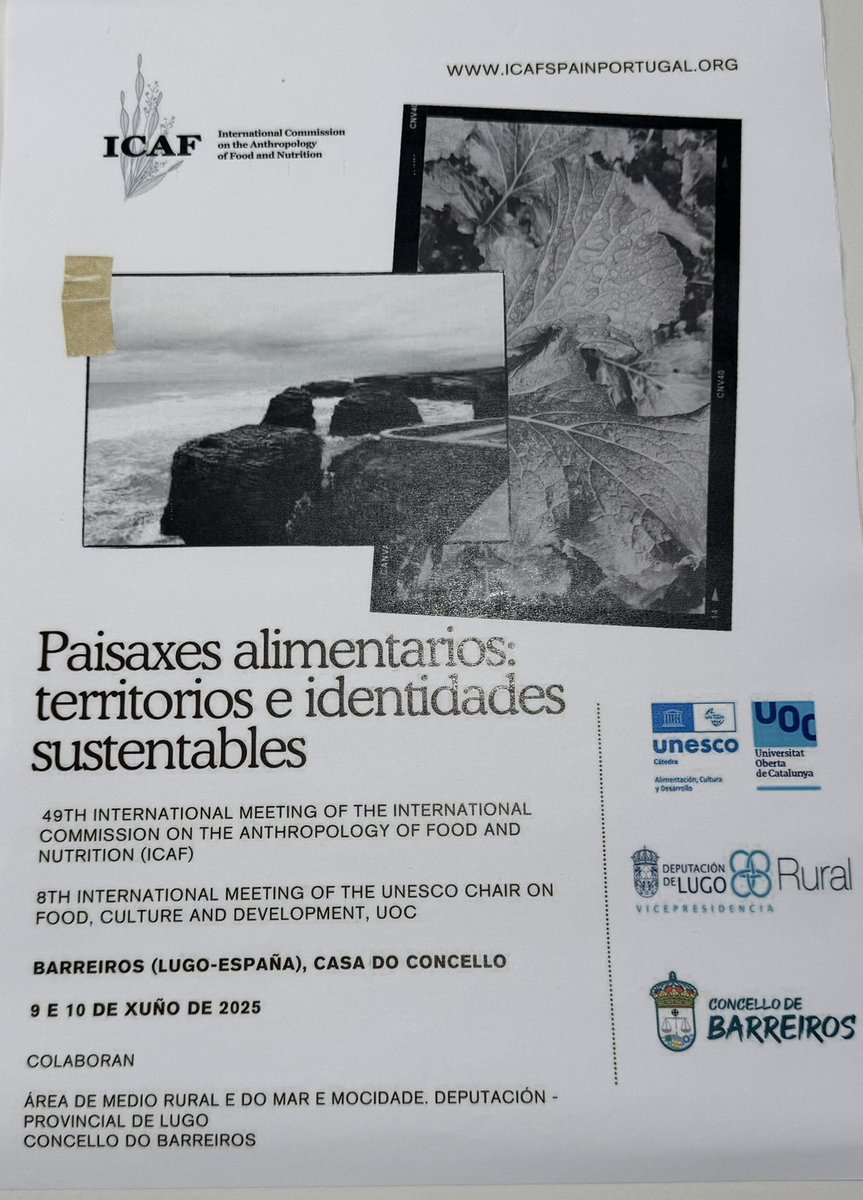 Inauguración del 49 congreso internacional <a href="/ICAF_EUROPE/">ICAF International</a>, Icaf Spain y 8o congreso internacional <a href="/FoodAtUOC/">Food Culture Chair UNESCO-UOC</a> en #Barreiros (Lugo) #uocrural #foodatuoc #icafood
