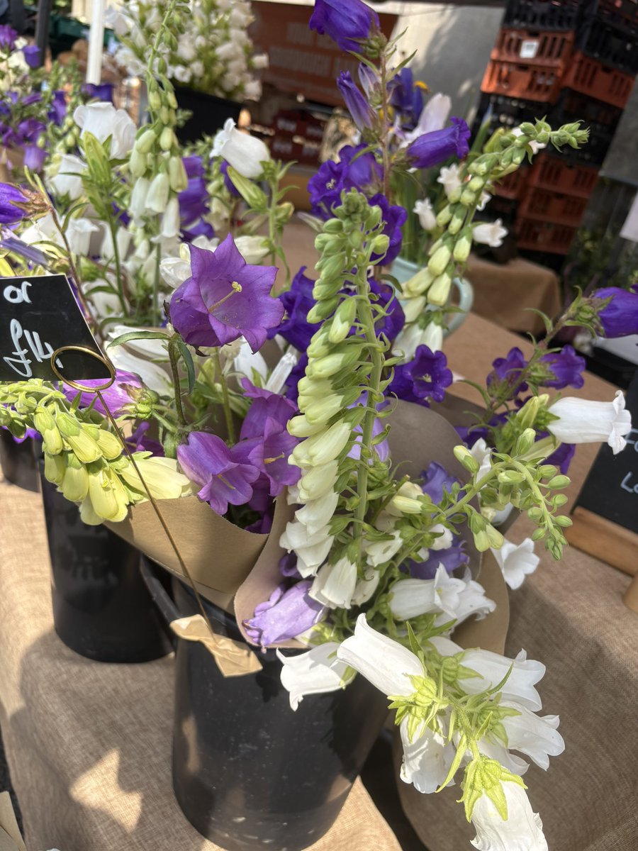 Blackheath Farmers Market in London is open on Sundays and has a big and beautiful selection of flowers on sale.