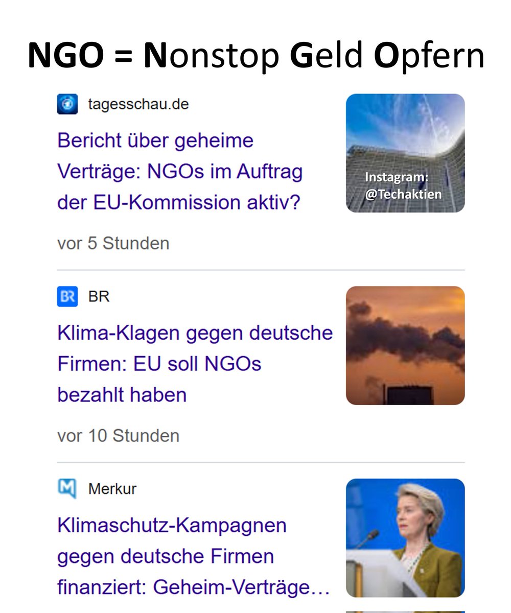 Techaktien1's tweet photo. NGO = Nonstop Geld Opfern
#NGO #EU #Memes