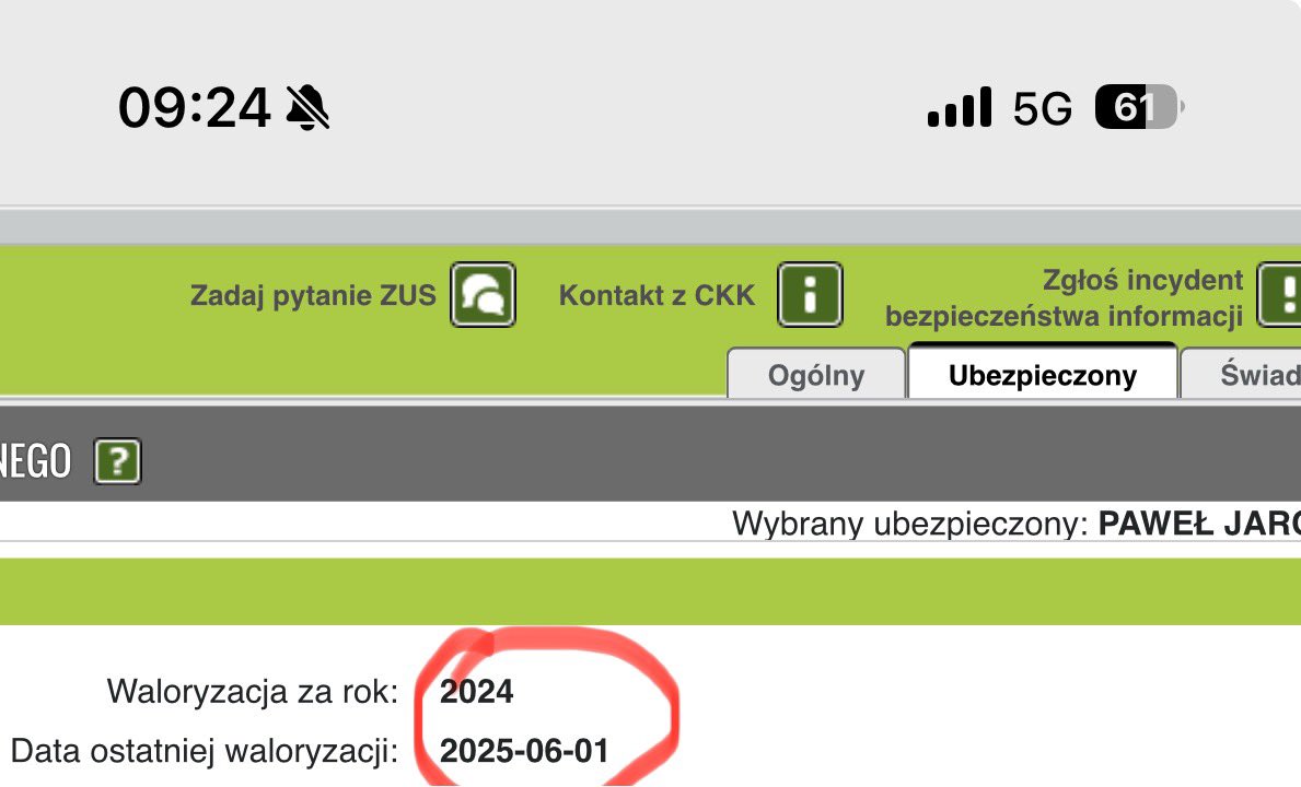 Nie będzie o #reprezentacjapolski #Lewandowski czy #Probierz 
Dzisiaj o waloryzacji <a href="/zus_pl/">ZUS</a>  konta i subkonta. Ja już mam. A Ty sprawdziłeś ile masz na #PUEZUS?
#ZUS #PUE