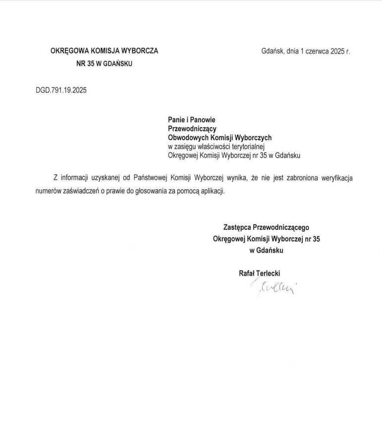 Jeśli prawdą jest, że PKW (a dokładniej który członek lub członkowie, bo w piśmie nikt nie podał imienia i nazwiska) dała zielone światło na używanie aplikacji Mateckiego, komisjom obwodowym, to sam ten fakt może być tym czynnikiem, który przeważy o decyzji unieważniającej  II