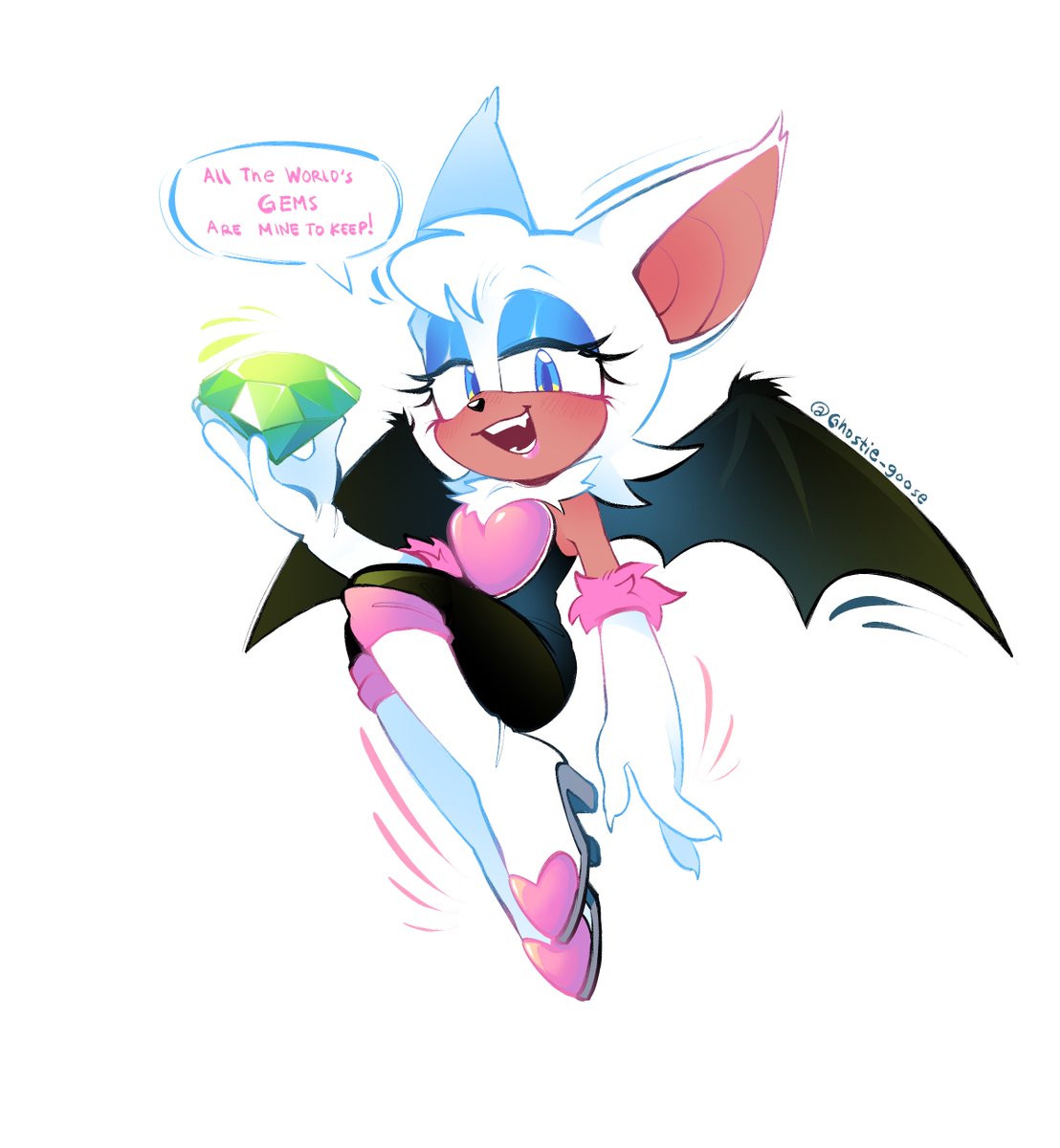 #RougeTheBat but i added a little fluff to her design ⭐️