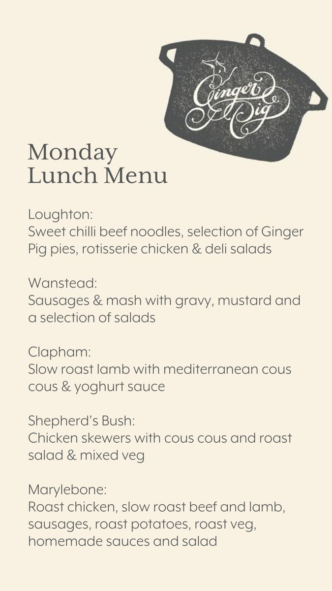Monday’s lunch menu will set you up well for the working week…