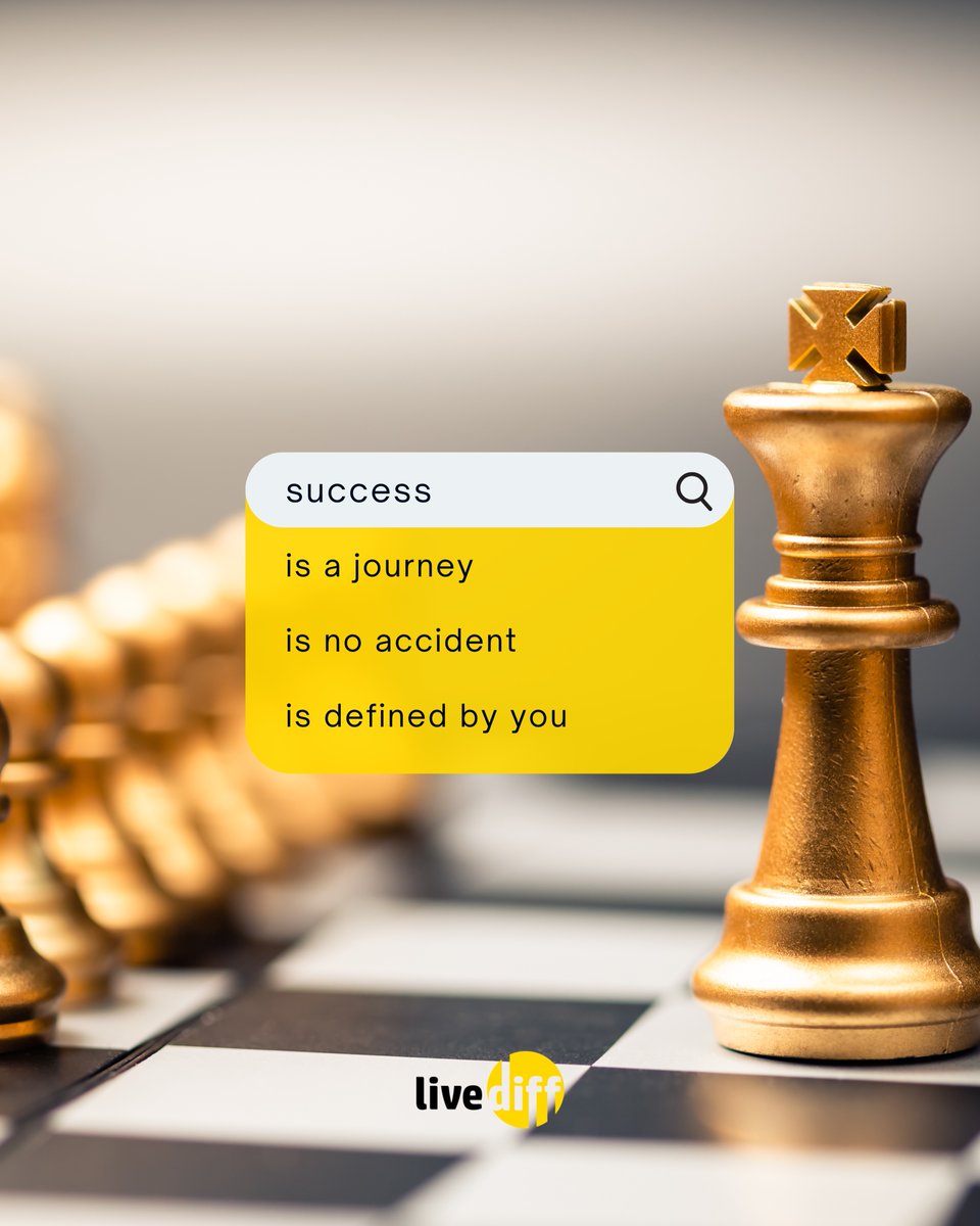 Success is no accident — it’s a mindset you live by.
At LiveDiff, we believe success is defined not by convention, but by the courage to live differently.
Don’t just chase success. 

Redefine it  on your own terms.
👉 livediff.com/en
#LiveDiff #SuccessMindset #Leadership