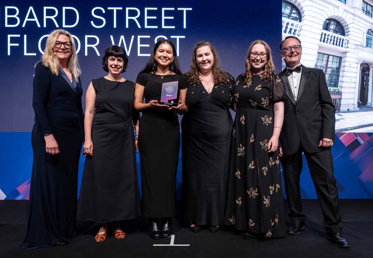 We’re thrilled to announce that our project at 1 Lombard Street, 3rd Floor West has won Best Refurbishment &amp; Fit-Out Project at the #BREEAMAwards 2025! 

Read more here - lpgroup.co.uk/news/breeam-aw…🌍💡 #Sustainability #Retrofit