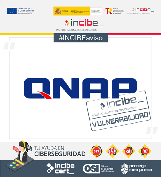 incibe_cert's tweet image. ⚠#INCIBEaviso | Múltiples vulnerabilidades detectadas en diferentes productos #QNAP. Actualiza a la última versión el #firmware.

incibe.es/empresas/aviso…