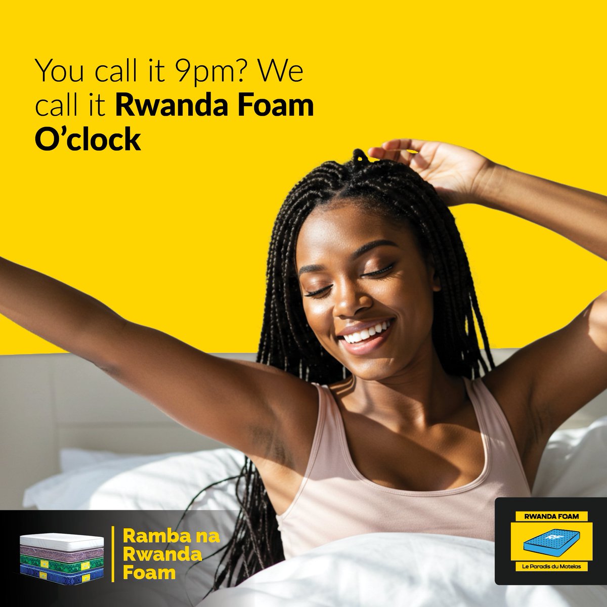 Waking up shouldn’t feel like escaping a trap. With RwandaFoam, you get mattresses that hug your pressure points, not trap you in them. Smooth wakeups. No aches. Just vibes. #RwandaFoam #StressFree #RambaNaRwandaFoam