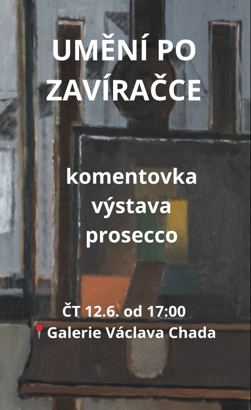 GVChad's tweet photo. UMĚNÍ PO ZAVÍRAČCE - Komentovaná prohlídka výstavy Jiří John - Cestou spojeni s proseccem  https://t.co/bdppDWI6sW https://t.co/QEV8TaVK0Q
