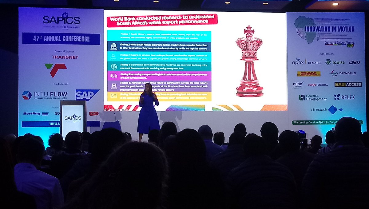 shabierja's tweet image. From Local Roots to Global Reach: Innovation in Motion - Kinda Reddy, Global Supply Chain Executive, Nandos Group Limited. London , England, United Kingdom. @SAPICS01 #SAPICS2025 #InnovationInMotion #SupplyChainAfrica #CapeTownConference
