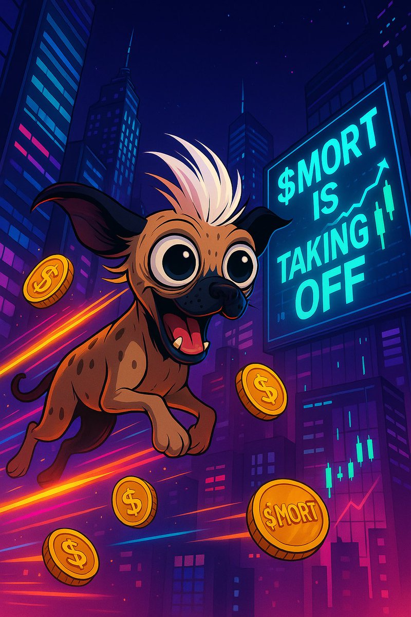 $MORT is taking off and there’s no brakes on this rocket.

#memecoins #blockchain #ETH $ETH #Base #crypto #Opensea #Coinbase $SOL $BTC #Cryptocurrency $BALL #TrumpVsMusk $NEWT $HOLD #DogLovers $MORT #GiveRepAirdrop #GiveRep #NFTCollectors