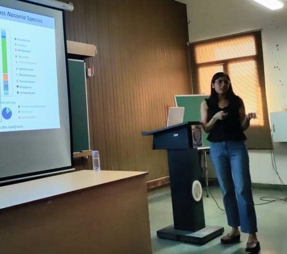 Biology-PDF IISERM (@pdfiisermohali) on Twitter photo Insightful #talk by Anjali Rana from Dr. Rhitoban's lab for the phd scholars talk series!
She explained the complex #tripartite interplay between Nasonia, its symbionts, & the gut microbiome.
<a href="/DBS_IISERM/">Dept. of Biological Sciences (DBS), IISER Mohali</a> <a href="/IiserMohali/">IISER Mohali</a> Insightful #talk by Anjali Rana from Dr. Rhitoban's lab for the phd scholars talk series!
She explained the complex #tripartite interplay between Nasonia, its symbionts, & the gut microbiome.
<a href="/DBS_IISERM/">Dept. of Biological Sciences (DBS), IISER Mohali</a> <a href="/IiserMohali/">IISER Mohali</a>