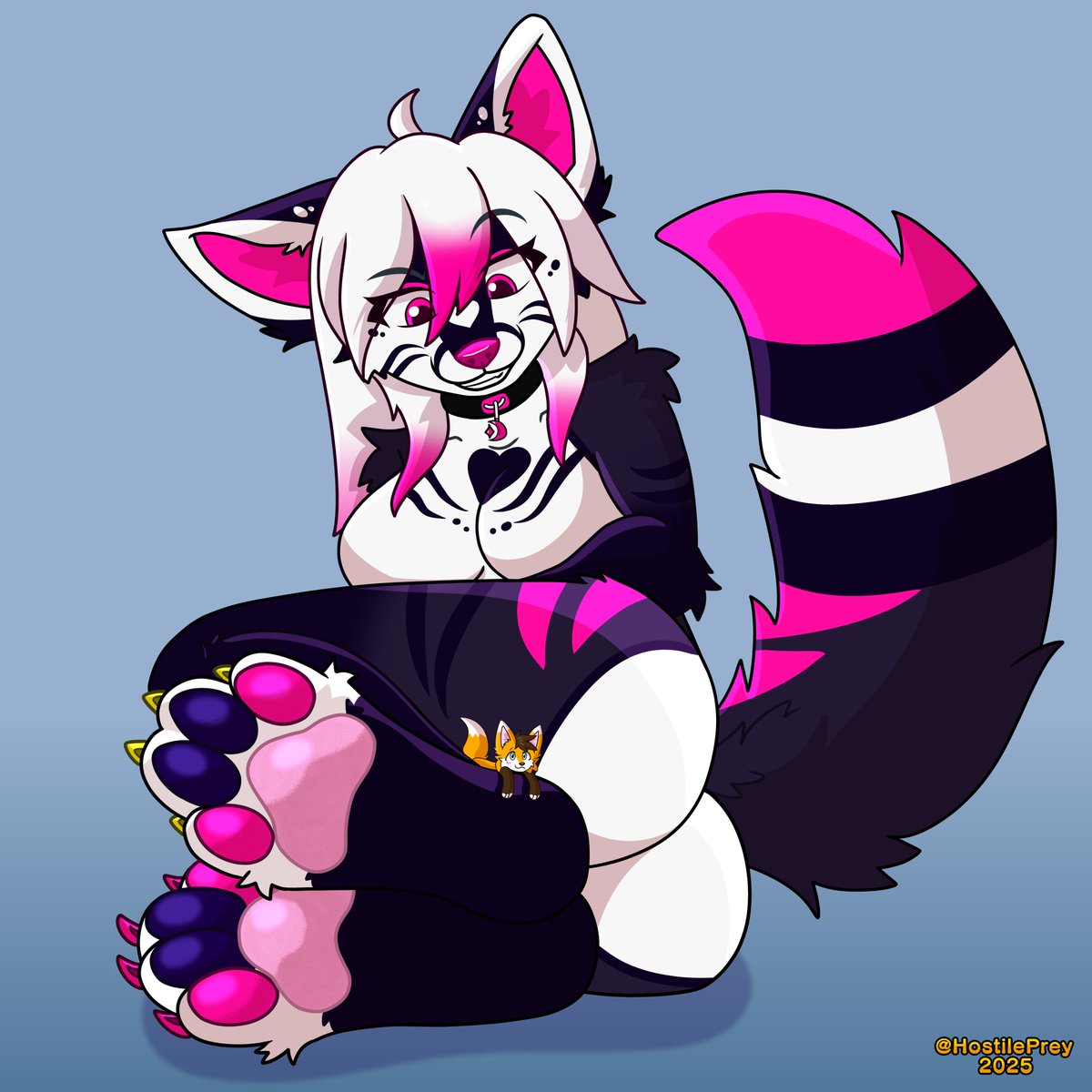 Looks like someone found a tiny guest relaxing on their paws~ 💕
Commission for <a href="/MoshLleph/">Mosh Lleph</a>
#MacroMonday #sizetwitter #macrofurry #microfurry #PAWS #furryart #furryfandom #furrycommission  #macrofurry