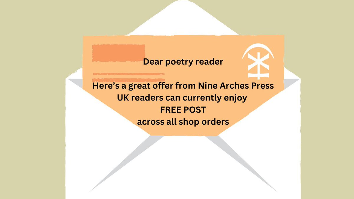 Let's celebrate early summer with a money-saving offer ☀️  

Buy your #poetry books from us and get UK FREE POSTAGE, also valid on pre-orders. So now's the time to get your summer reading sorted.  

Come in for a browse: ninearchespress.com/shop