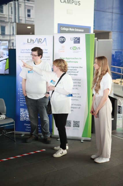 LhARAorg's tweet photo. Thanks to everyone who stopped by our booth at #ExRdFest!  We loved connecting and sharing our latest research in cancer care.  

Want to learn more or stay in touch?  Visit https://t.co/J7HWeBSgWk and sign up to subscribe to our mailing list.

#LhARA #Radiobiology https://t.co/pcYHh1p2ib