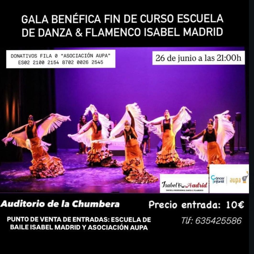 ➡Gala Benéfica a favor de Aúpa 💛26 de junio 2025 a las 21:00h, en el Auditorio de la Chumbera.
🥰Fin de curso de la Escuela de Danza &amp; Flamenco Isabel Madrid @isabelmadridfernandez 🥰
➡Entradas ya disponibles, ¿os lo vais a perder? 😜