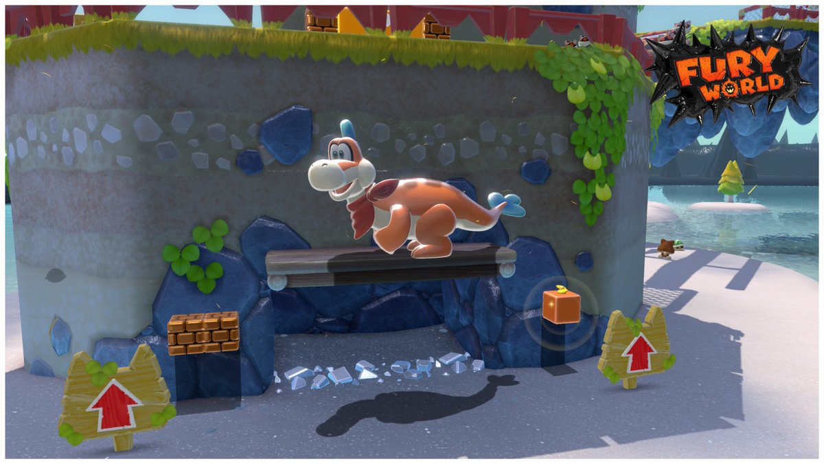 マリオカートワールドのPスイッチミッションって、プレッシーに乗ってやる青コイン集め感があって、これ3Dマリオの続編じゃんってなるんだよね。  #NintendoSwitch #スーパーマリオ3Dワールド #フューリーワールド #SuperMario3DWorld #BowsersFury