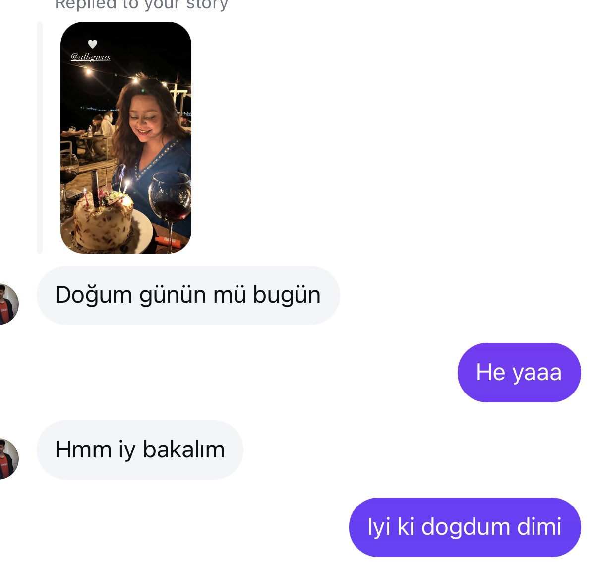 elemana dg kutlatmak icin girdigim cabaya bak