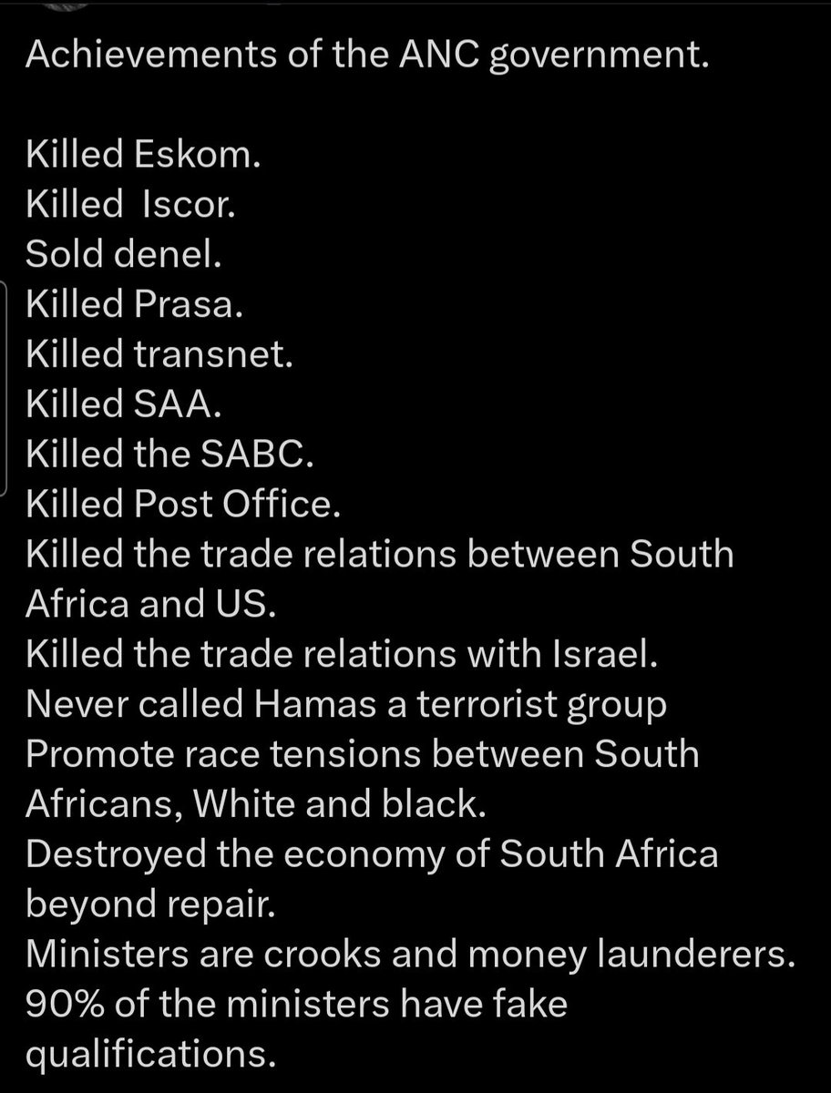 McmasterTanja's tweet photo. @BraTokolloZA_ Why?  Everything the ANC Government  touches is no longer working.  After 31 years of ANC Government rule &amp; and policy, we have the worst unemployment and the worst economy ever recorded in SA!  Athens answer is NO! https://t.co/GUP4ess31z