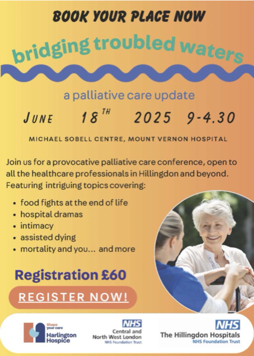 DigitalLegacyCo's tweet image. We will be providing #DigitalLegacy insights and actionable methodologies for professionals at Harlington Hospice's 'Bridging Troubled Waters' Conference on 18th June.
Full agenda and last few tickets 👇
harlingtonhospice.org/conference/
#Hillingdon #Hospice #PalliativeCare