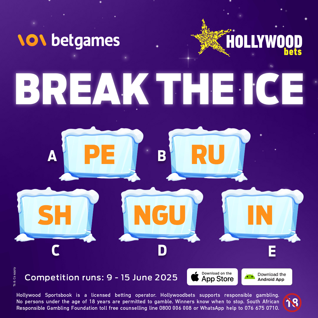 Break the ice for a chance to play for the prize! Correctly name the game and you could WIN 1 of 10 x R250 betting vouchers!! 

Clue: This new thriller features a flightless seabird in an arctic setting. Comment with your answer to be entered!

Competition runs: 9 – 15 June 2025.
