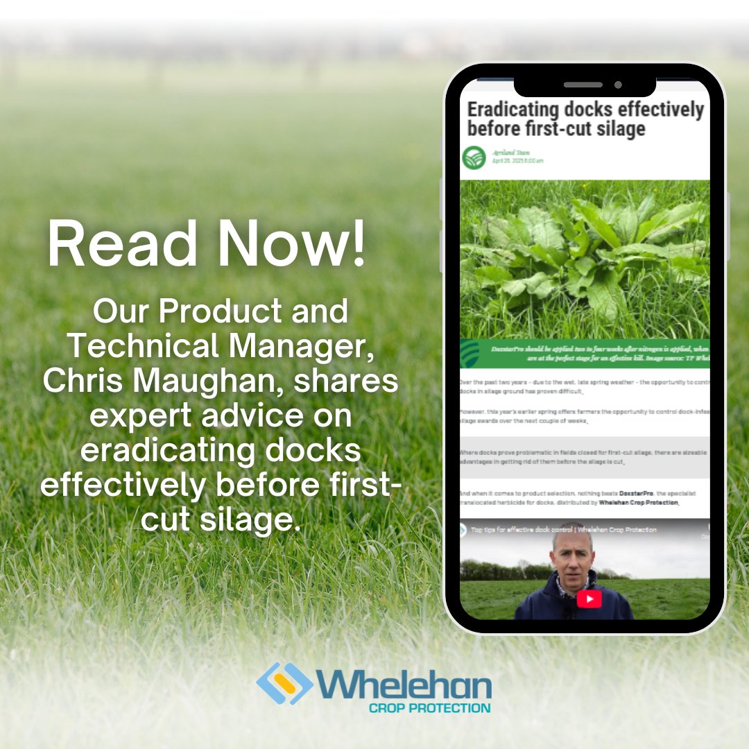 Our Product and Technical Manager, Chris Maughan, discusses the most effective strategies for tackling docks before they impact your yield and quality. From timing to treatment tips, make sure your silage starts off strong this season.

Read our article 👉 bit.ly/3Te4Yu1