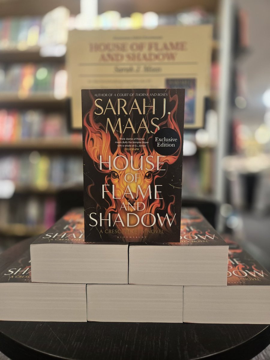 🦌🔥OUT NOW🔥🦌

House of Flame and Shadow by Sarah J. Maas. The epic third instalment of the bestselling Crescent City series in paperback and it’s even a Waterstones exclusive with bonus scenes!