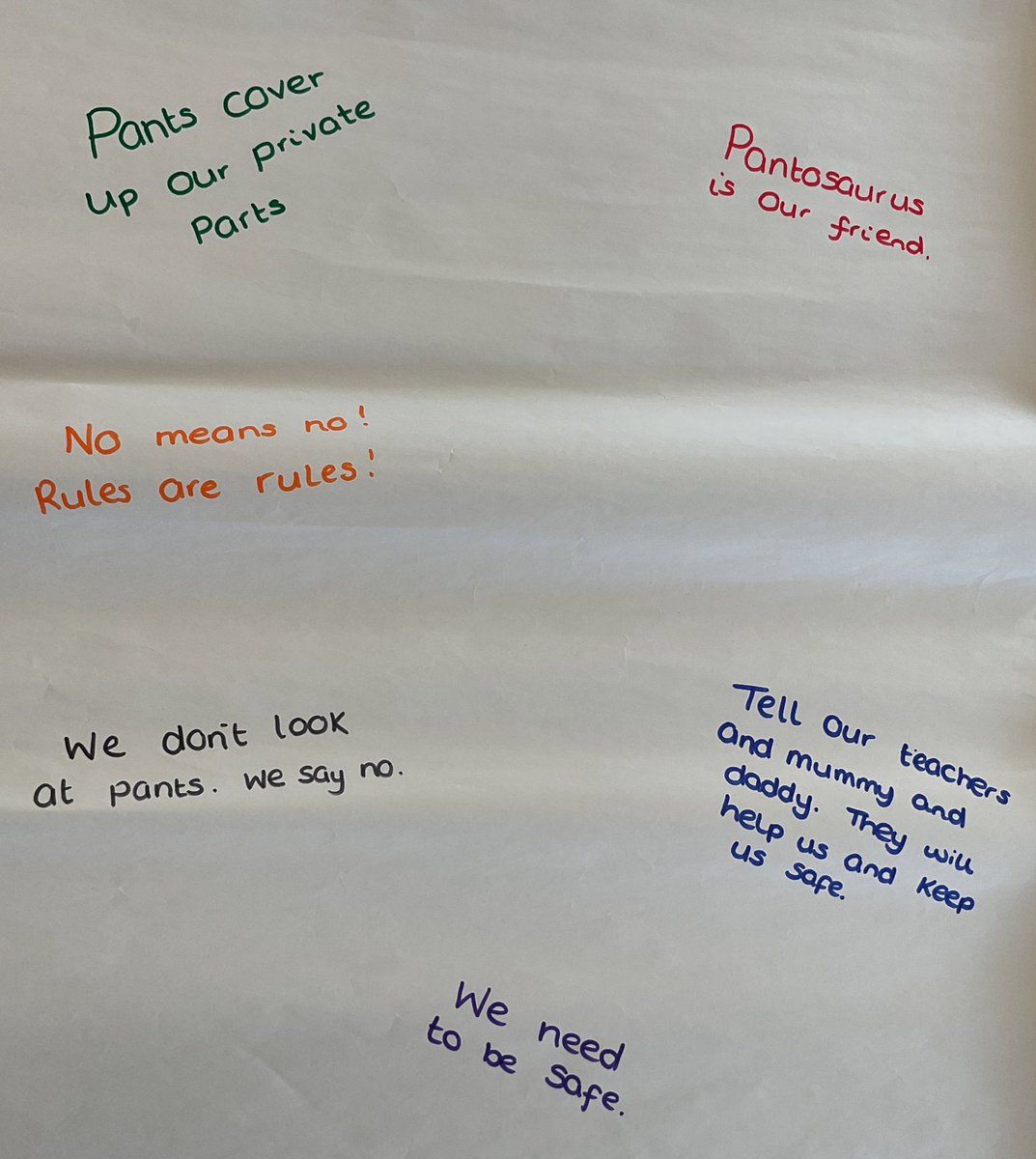 HillFarmPrimary's tweet image. As part of RHE lessons in Nursery we are learning about PANTS and how to be safe with Pantosaurus. This morning we have shared underwear based stories and discussed how we can stay safe. #nspcc