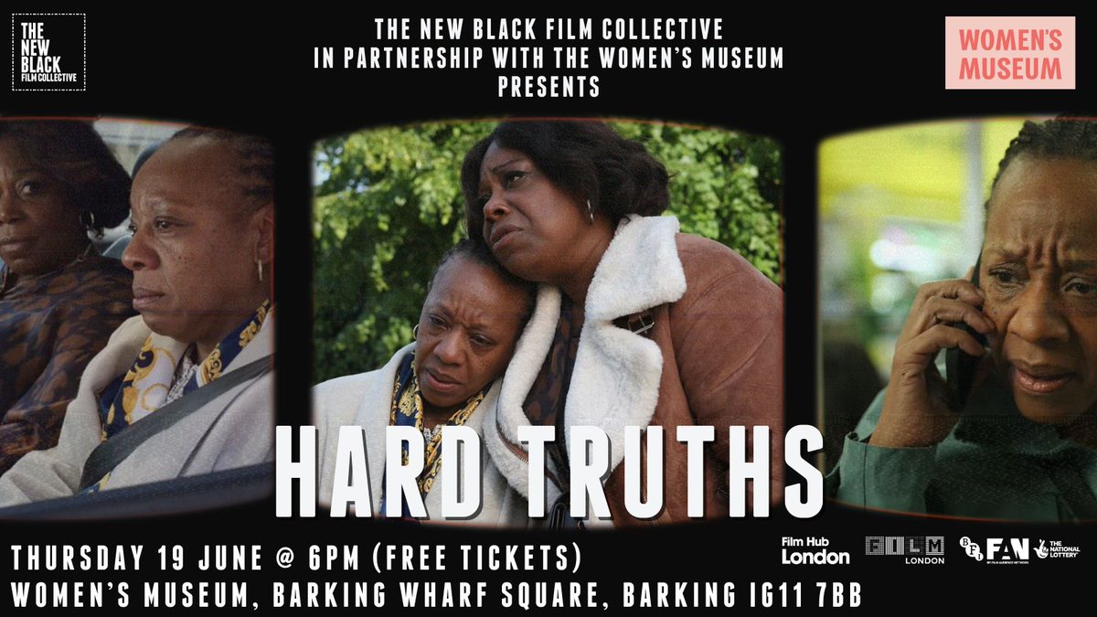 TNBFC's tweet image. Women’s Museum Film Club presents a free screening of HARD TRUTHS + Q&A.
Thur 19 June @ 6PM | Women’s Museum
Book FREE tickets: hardtruths-screening.eventbrite.co.uk
@Film_London