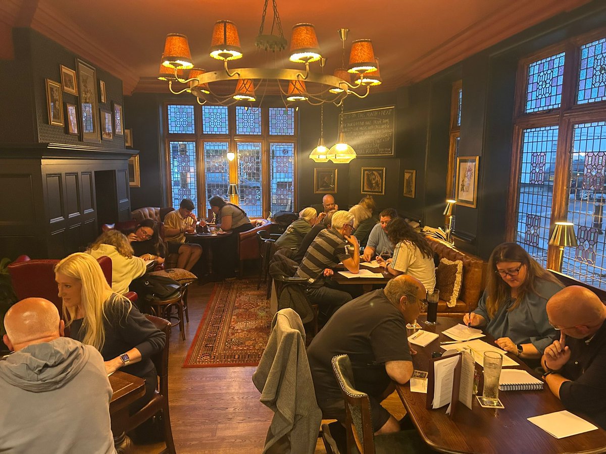 Have you booked your table for Thursday quiz yet? No? QUICKKKKK! 

Join us from 7pm for the chance to get your hands on loads of prizes including a £50 bar tab, bottles of wine and a few cheeky packets of crisps…head to our website to book 📲

#quiz #quiznight #pubquiz