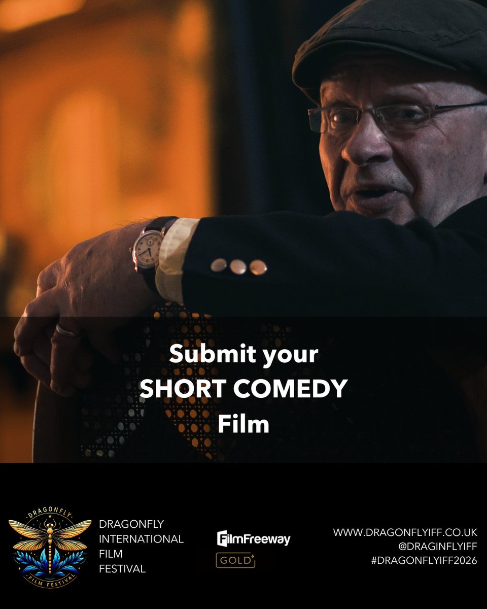 Dragonfly International Film Festival (@dragonflyiff) on Twitter photo Submit your short comedy film on <a href="/FilmFreeway/">FilmFreeway</a> to be in with a chance of winning our Best Short Comedy.
In person screening: 7th March 2026 at The Boatyard at The New Continental, #Preston, #Lancashire
#dragonflyiff2026 #shortfilmfestival #filmmakers
filmfreeway.com/dragonflyinter… Submit your short comedy film on <a href="/FilmFreeway/">FilmFreeway</a> to be in with a chance of winning our Best Short Comedy.
In person screening: 7th March 2026 at The Boatyard at The New Continental, #Preston, #Lancashire
#dragonflyiff2026 #shortfilmfestival #filmmakers
filmfreeway.com/dragonflyinter…