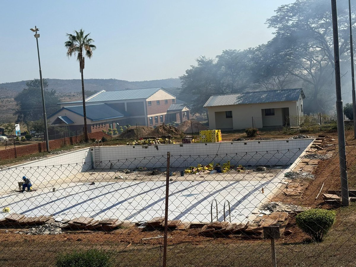 Vongai Mutsambiwa (@vongaimuts69851) on Twitter photo As I promised in my manifesto, we're making it happen! 🚨🏊♀️ Our campus swimming pool renovation is NOW UNDER CONSTRUCTION .Together with the minister of sports , Tawanda Sengerai <a href="/tawandasengerai/">Tawanda Sengerai</a> Can't wait for you all to enjoy the new and improved pool! 🌊 As I promised in my manifesto, we're making it happen! 🚨🏊♀️ Our campus swimming pool renovation is NOW UNDER CONSTRUCTION .Together with the minister of sports , Tawanda Sengerai <a href="/tawandasengerai/">Tawanda Sengerai</a> Can't wait for you all to enjoy the new and improved pool! 🌊