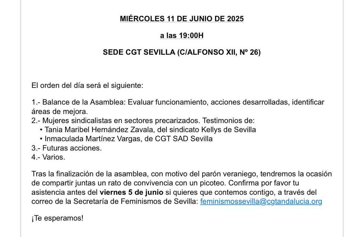 FijezaYa CGT-SAE Sevilla tweet media