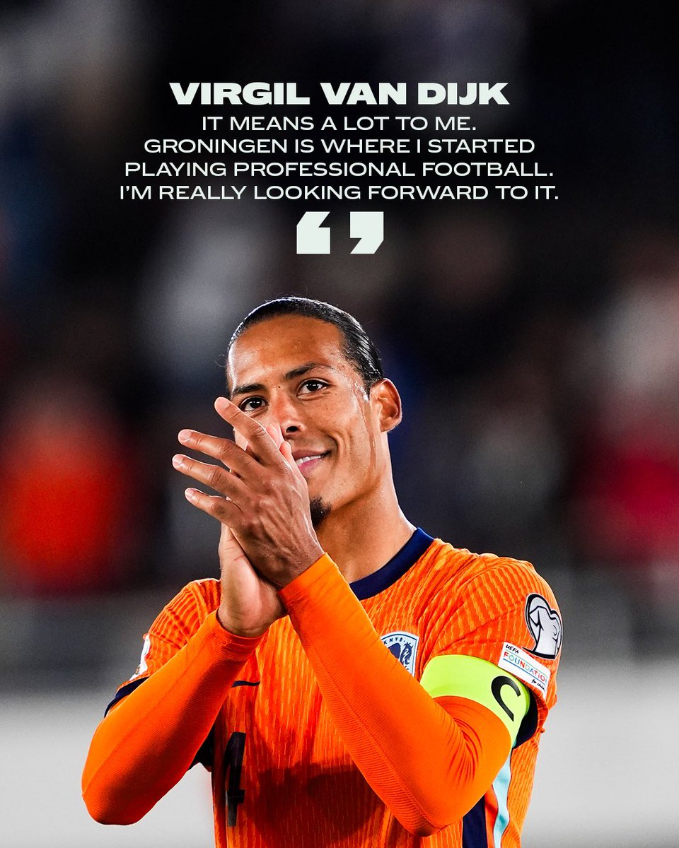 💚 <a href="/VirgilvDijk/">Virgil van Dijk</a> &amp; <a href="/fcgroningen/">FC Groningen</a> 

#NothingLikeOranje #NEDMLT
