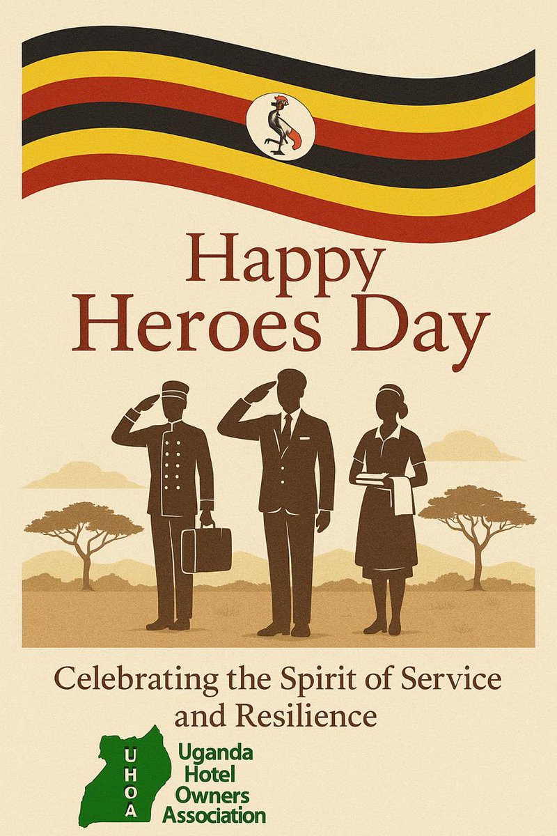 Today, we celebrate Uganda’s true heroes.

From front desks to guest rooms, hospitality professionals uplift our communities with unwavering dedication. On this Heroes Day, we at UHOA salute all who serve with pride, resilience, and heart.

🇺🇬 Happy Heroes Day

#HeroesDayUG #UHOA