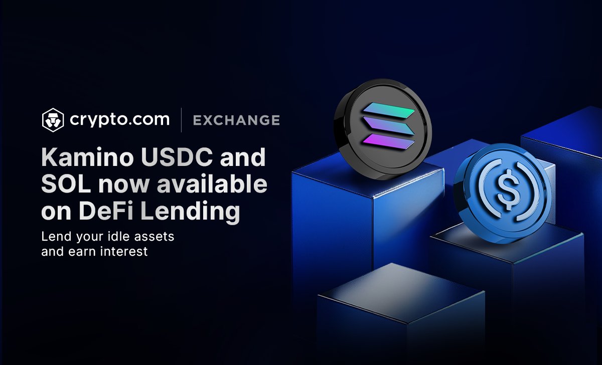 🆕 Kamino $USDC and $SOL have been added to DeFi Lending on the  https://t.co/A7lhUEyoao Exchange ✓ Lend out $USDC and $SOL on  @KaminoFinance ✓ Receive rewards up to 3 times a week