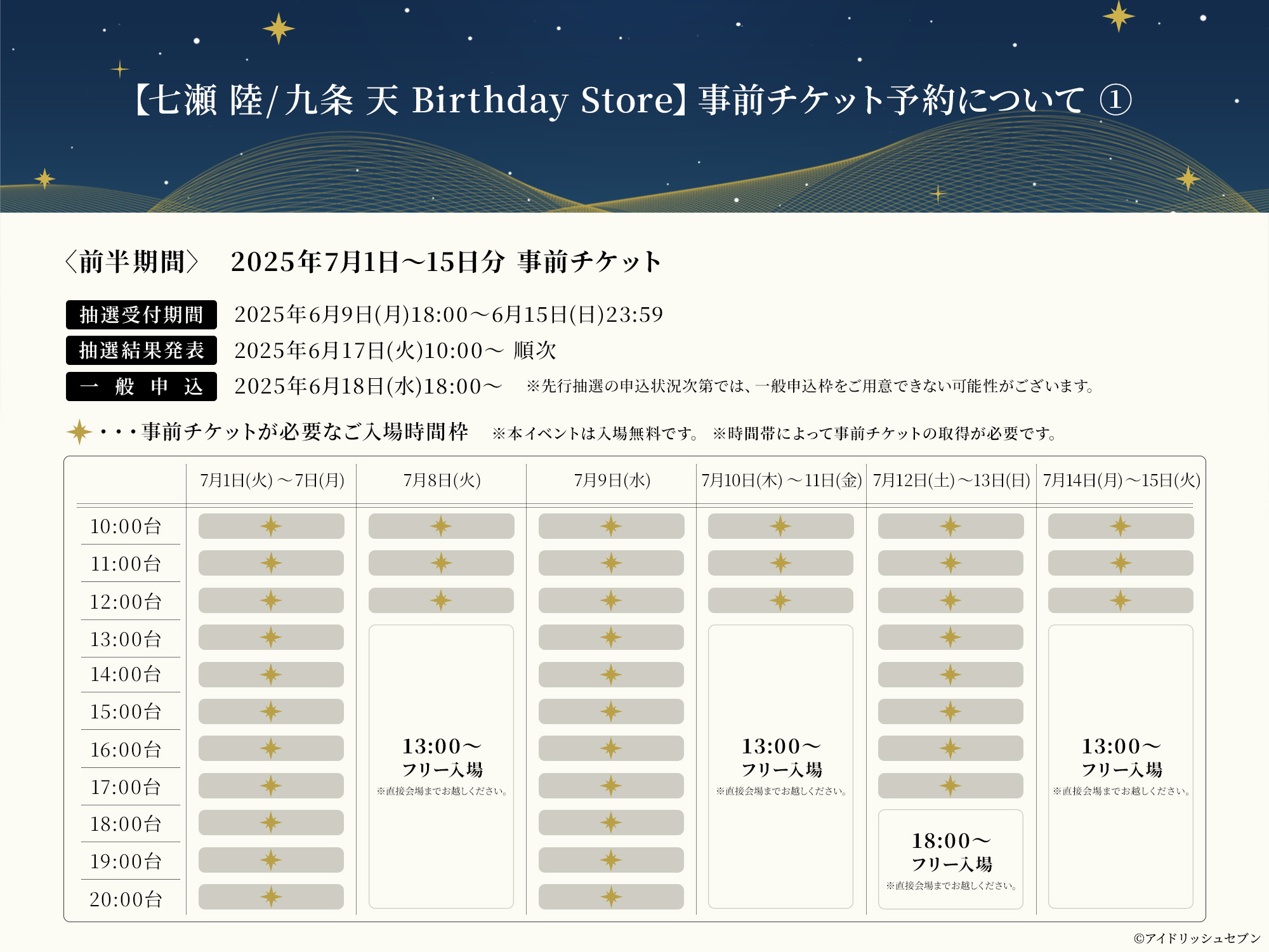 アイドリッシュセブン 16STAR SIGNS 陸 天 アイドリッシュセブン「16 STAR SIGNS」2025「七瀬 陸 & 九条 天