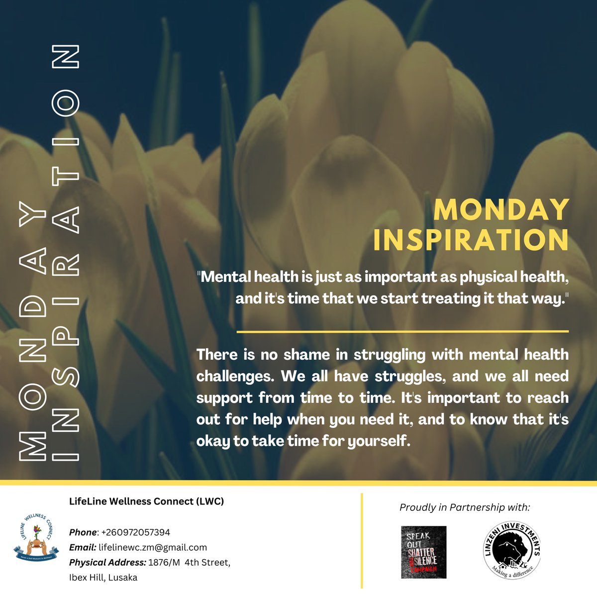 Lifeline Wellness Connect (@lifelinewc_zm) on Twitter photo ๐ฟ"๐๐ฉ๐ฆ๐ณ๐ฆ ๐ช๐ด ๐ฏ๐ฐ ๐ด๐ฉ๐ข๐ฎ๐ฆ ๐ช๐ฏ ๐ด๐ต๐ณ๐ถ๐จ๐จ๐ญ๐ช๐ฏ๐จ."
๐ฆ๐๐ฟ๐๐ด๐ด๐น๐ถ๐ป๐ด ๐ฑ๐ผ๐ฒ๐๐ปโ๐ ๐บ๐ฎ๐ธ๐ฒ ๐๐ผ๐ ๐๐ฒ๐ฎ๐ธ. ๐๐ ๐บ๐ฎ๐ธ๐ฒ๐ ๐๐ผ๐ ๐ต๐๐บ๐ฎ๐ป.
This week, may you embrace support without guilt, rest without apology, and healing without shame. ๐ฟ"๐๐ฉ๐ฆ๐ณ๐ฆ ๐ช๐ด ๐ฏ๐ฐ ๐ด๐ฉ๐ข๐ฎ๐ฆ ๐ช๐ฏ ๐ด๐ต๐ณ๐ถ๐จ๐จ๐ญ๐ช๐ฏ๐จ."
๐ฆ๐๐ฟ๐๐ด๐ด๐น๐ถ๐ป๐ด ๐ฑ๐ผ๐ฒ๐๐ปโ๐ ๐บ๐ฎ๐ธ๐ฒ ๐๐ผ๐ ๐๐ฒ๐ฎ๐ธ. ๐๐ ๐บ๐ฎ๐ธ๐ฒ๐ ๐๐ผ๐ ๐ต๐๐บ๐ฎ๐ป.
This week, may you embrace support without guilt, rest without apology, and healing without shame.