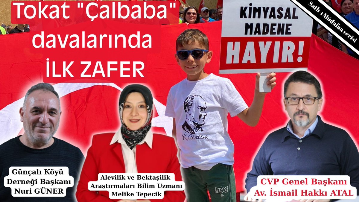 Tokat "Çalbaba" davalarında ilk zafer | Av. İsmail Hakkı ATAL - Melike Tepecik - Nuri Güner | Sath-ı mudafaa | 09.06.2025  

Canlı yayın saat 12.30'da...  

İzlemek için tıkla: youtube.com/live/C74HhB4vk…

<a href="/cvpismailhatal/">Av. İsmail Hakkı Atal</a> 
<a href="/TepecikMelike/">Melike Tepecik</a>