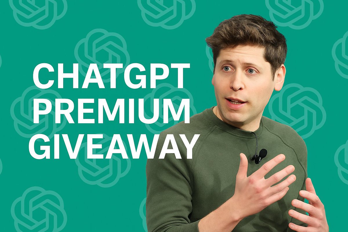raunak_yadush's tweet photo. Want CHAT GPT  Premium for FREE  Access for 12mons? Just follow these 3
Simple steps:
1. Like this post
2. Reply "ChatGPT" , share in 5-Group
3. Repost  ,Follow

@raunak_yadush  
I'll DM you the access  (No follow, no DM). Let's boost your tech skills with ChatGPT Premium https://t.co/XabjIPnBEq