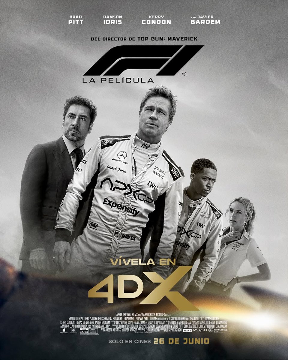 cineenlinea.net (@cineenlineanet) on Twitter photo Una experiencia que te sacudirá de pies a cabeza. 🔥🏁 Vive la carrera de #F1Pelicula en #4DX
26 de junio, solo en cines.
<a href="/WBPictures_Mx/">WB Pictures México</a> Una experiencia que te sacudirá de pies a cabeza. 🔥🏁 Vive la carrera de #F1Pelicula en #4DX
26 de junio, solo en cines.
<a href="/WBPictures_Mx/">WB Pictures México</a>