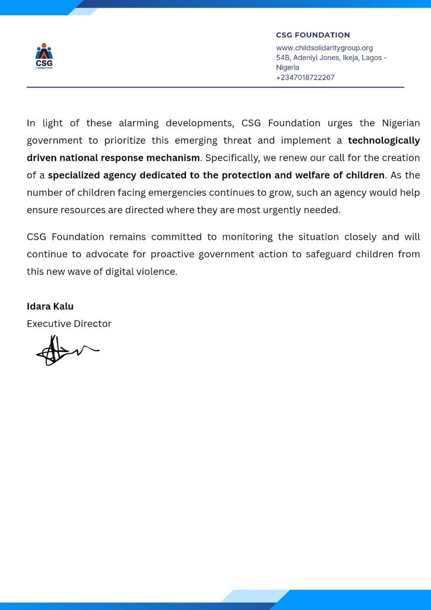 CSG Foundation tweet media