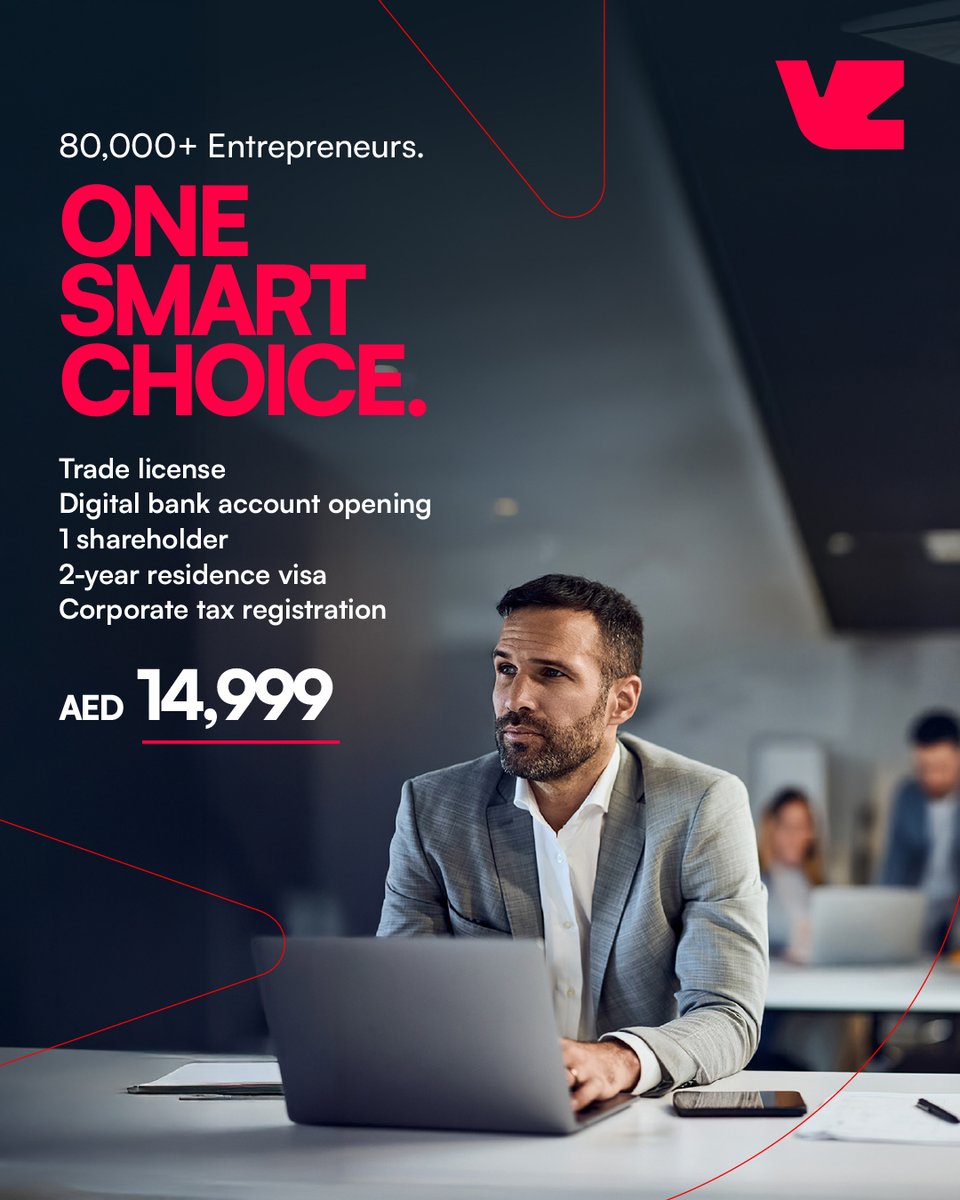 Ready to start your business in the UAE? 

Join 80,000+ entrepreneurs with our Smart Choice Package for AED 14,999. Fast and hassle-free!

Visit go.virtuzone.com to get started.

#Virtuzone #SmartChoice #UAEBusinessSetup