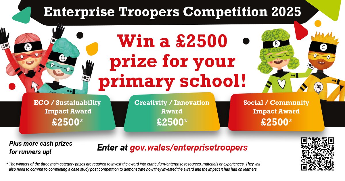 🚨 The clock’s ticking!
⏳ Enterprise Troopers entries close 16 June
💡 Got a pupil-led business at your primary school?
💰 Win up to £2,500! 
📥 Quick + easy to enter!
👉  bit.ly/3tWeFDY