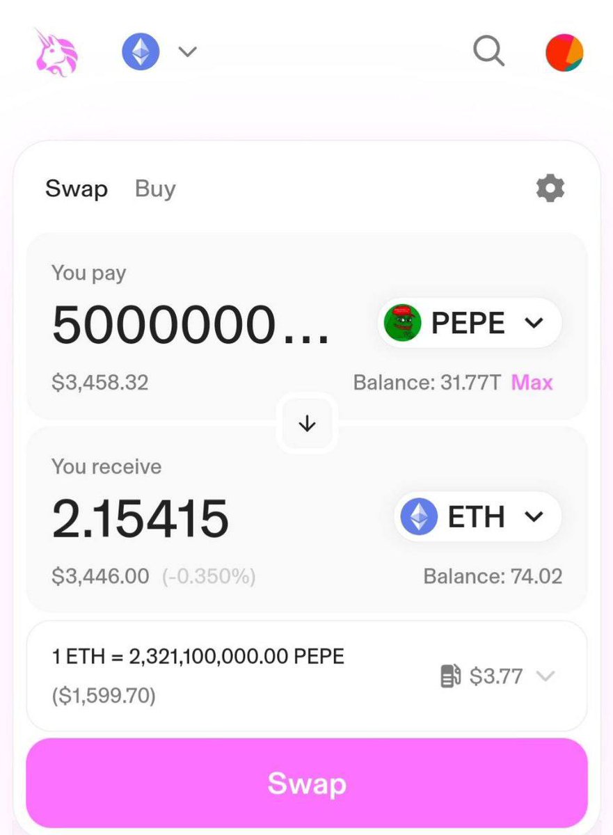You’ll receive 50000000000

50000000000 $PEPE (2.15 ETH) each to the first 4900 people who follows and retweets pinned 📌 post 

 Drop your wallet address 👇