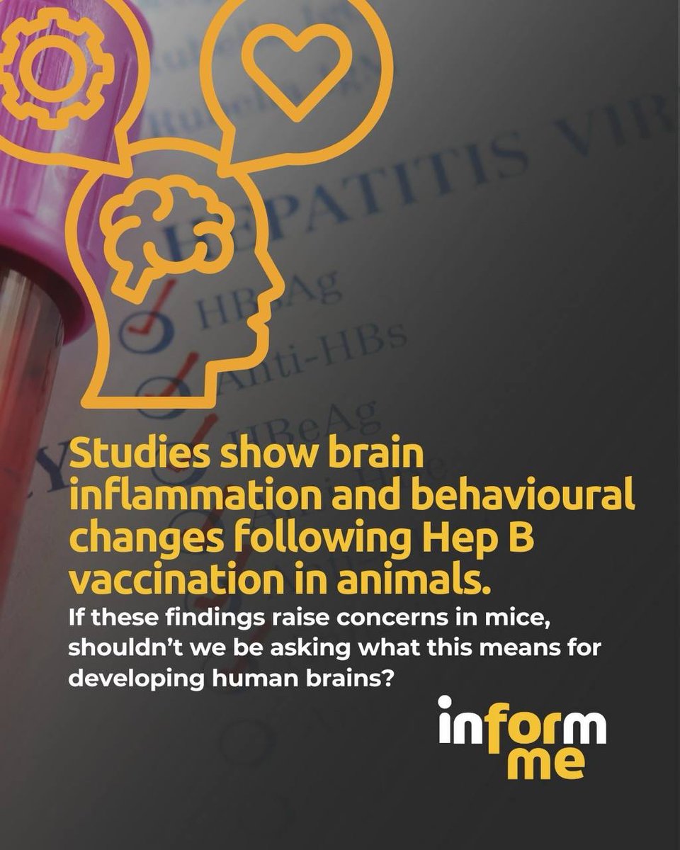iam_informed's tweet image. The Hep B shot is given at birth. Few know the risks, even fewer are shown the data.
Module 2 covers:
🔍 Lack of safety trials
⚠️ Infant monitoring gaps
🧠 Neuro concerns in animal studies
This isn’t fear — it’s informed choice.
🔗 inform-me.org/courses/
#InformMe #Module2